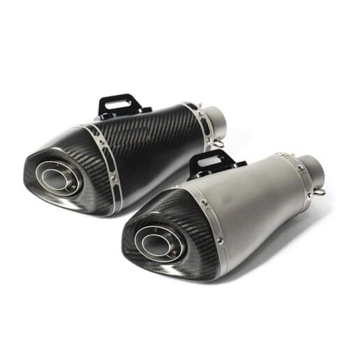 38-51MM Motorcycle sport car sound wave exhaust pipe back pressure chimney R6 R3 R25 Z900 full carbon fiber exhaust pipe
