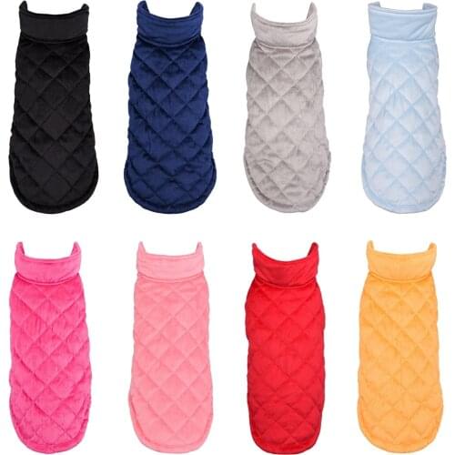 Winter Warm Pet Dog Clothes Puppy Down Jacket Coat French Bulldog Clothing Chihuahua Plus Velvet Thickening Dogs Costumes Coat