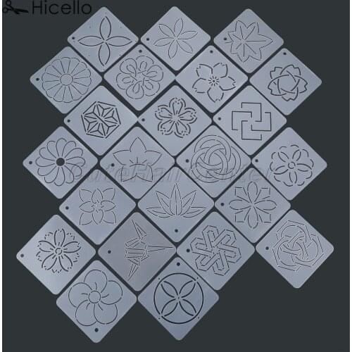 1pc Quilting Template Acrylic Patchwork tool Sewing Embroidery Model Various pattern 12*12cm 4.72inch DIY Handmade craft Hicello