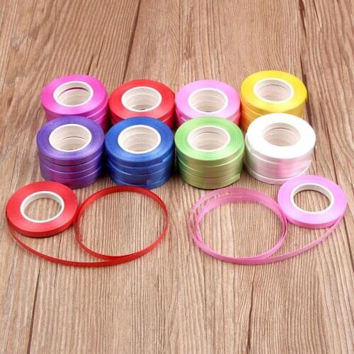 10 Roll 5MM x 10M Colorful Ballon Ribbon Strings Gifts Wrapping Ribbons Strings For Wedding Decor Gifts Accessory