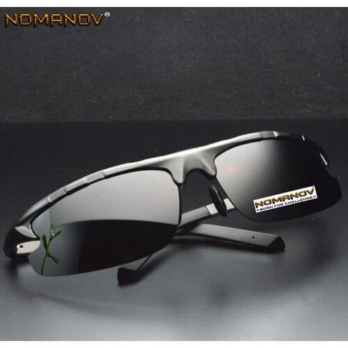 2018 LUXURY Rimless Sports Black Polarized Sunglasses Men Polaroid Polarised Driving UV Mens Sun Glasses Ultralight Oversides