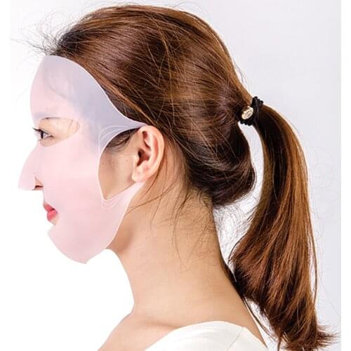 3D Silicone Moisturising Face Mask Cover Holder For Face Mask Steam Prevents Evaporation Hydrating Face Care Reusable Dropship