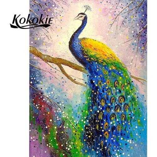 Diy diamond art full diamond painting Picture of Rhinestone full round/square peacock diamond mosaic crafts diamond embroidery