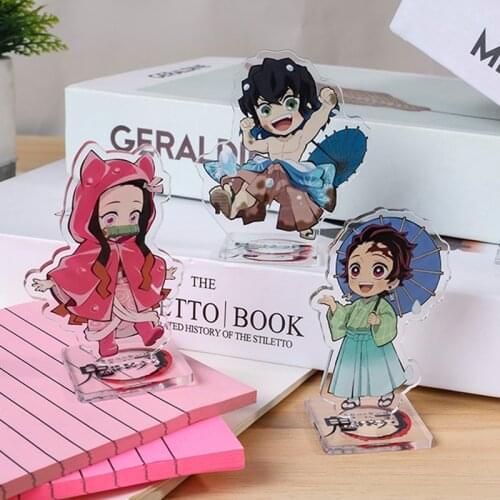 Anime Demon Slayer Kimetsu No Yaiba Kamado Tanjirou Nezuko Kanawo Zenitsu Inosuke Giyuu Acrylic Stand Figure Model Toys Dropship