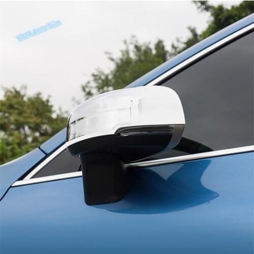 Lapetus Auto Styling Door Rearview Mirror Protector Shell Cap Cover Trim Fit For VOLVO XC60 2018 - 2021 Matte / Carbon Fiber ABS