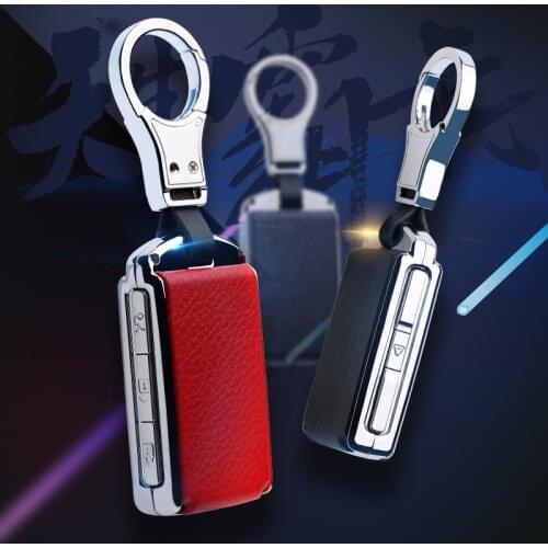 Alloy Leather Car Key Shell Cover Case For Volvo XC40 XC60 S90 XC90 V90 T5 T6 T8 Polestar