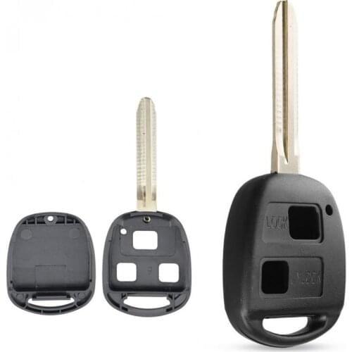 3 Buttons Auto Car Key Fob Case Shell Replacement Remote Cover Fit for Toyota Yaris