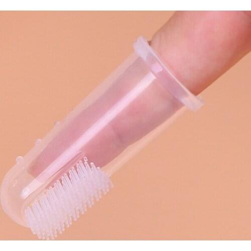 Newborn Baby Dental Care Teethers Baby Kids Infant Soft Silicone Finger Teethers Teeth Massager Brush Teethers