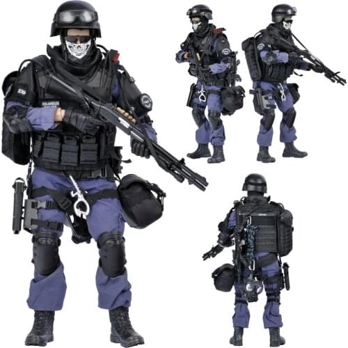 1/6 Scale Action Figure Soldier Figures 11.8" 30cm SWAT Team Commando Model with Weapon Accessories Toys for Boys