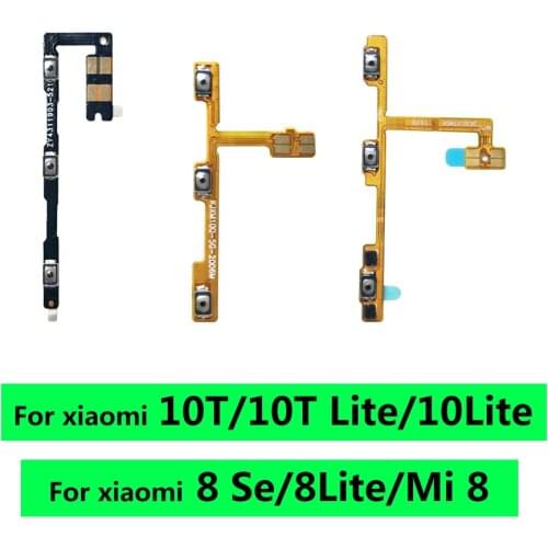 2 pcs/lot New Power Switch On/Off Button Volume control Key Button Flex Cable For Xiaomi Mi 9 SE Mi9 SE Mi9SE Replacement Parts