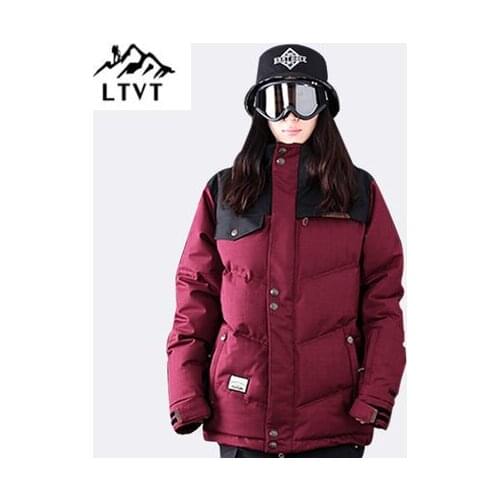 LTVT Brand Ski Jacket Women Snowboarding jackets Warm NEW Snow Coat Breathable Camouflage Waterproof Skiing Jackets Female