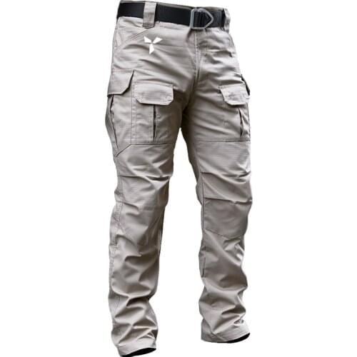 2021 Men Summer Multi-Pocket Overalls Pants Man Tactical Pants Casual Brand Army Green Cotton Loose Cargo Pant Long Trousers