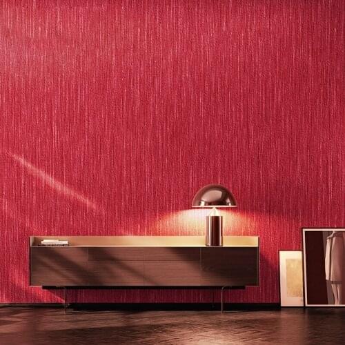 Nordic Solid Color Linen Wall Papers Home Decor Vintage Red Waterproof Wallpaper Roll for Living Room Bedroom Walls papier peint