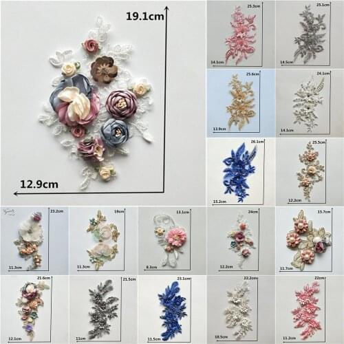 New arrive Embroidered Fabric Clothing Applique Lace Neckline Collar DIY Wedding dress Accessoryies Sewing Craft Scrapbooking