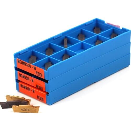 10pcs MGMN150 MGMN200 MGMN300 MGMN400 PC9030 NC3020 NC3030 Grooving Inserts CNC Lathe Metal Cutting Tool MGMN Slotting Blades