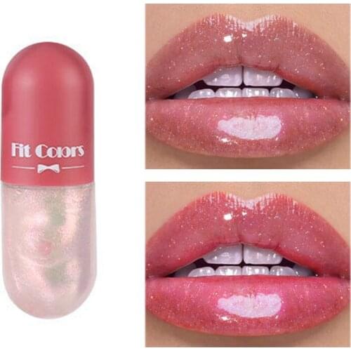 De cristal gloss plumper brilhante claro batons hidratante maquiagem labial matiz