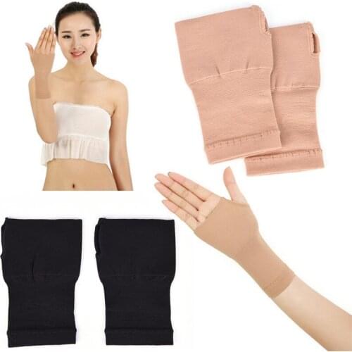 S/M/L/XL/XXL Size 1 Pair Black & Nude Wrist Brace Gloves Hot Carpal Tunnel Thumb Hand Wrist Brace Support Compression Bandage