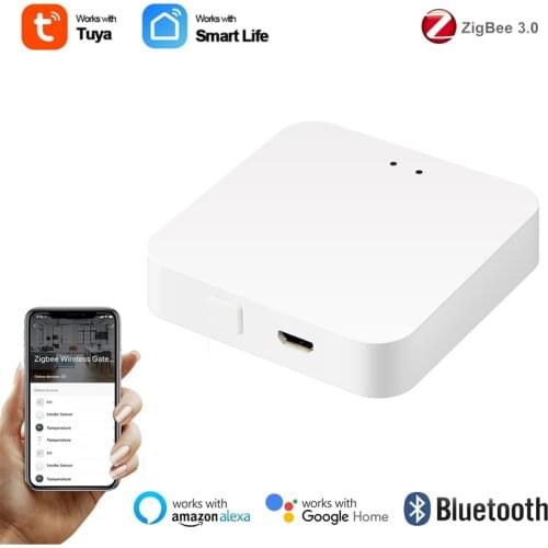 Multimode Tuya Smart Gateway ZigBee + Bluetooth Mesh Hub Via Smart Life App Intelligent Home Voice Control Alexa Google Home