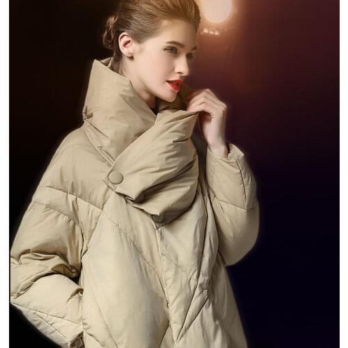 100% superior qualityUltra-light Plus Size Down Jacket Women 2021 Autumn Winter Warm White Duck Down Coat Women Outerwear