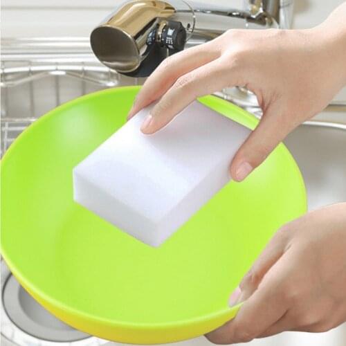 100pcs Melamine Sponge Magic Sponge Eraser Kitchen Bathroom Cleaning Eraser Dish Car Office Cleanser Sponge -40