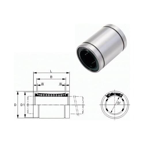 2 pcs NEW LM8UU LM8 linear ball bearing 8mm linear bush cnc parts for 3D printer parts power tool parts