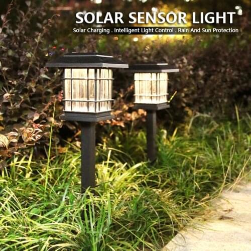 2PCS Solar Lights House Lawn Lights Garden Decoration Outdoor Waterproof Super Bright Landscape Solar Lamp Small Night Lamp