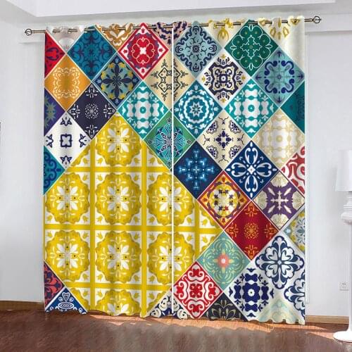 3D Custom Colorful And Beautiful Pattern Curtain For The Living Room Bedroom Curtain Blackout Window Curtain 3D