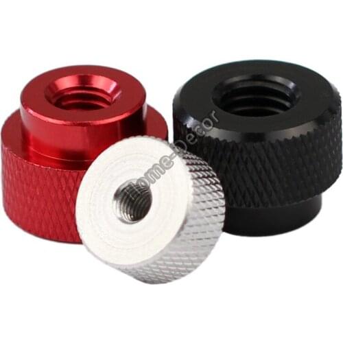 5 PCS M5 Through Hole Manual Nut Aircraft Camera Tripod Fastening Nut Knurled Nut Aluminum Nut