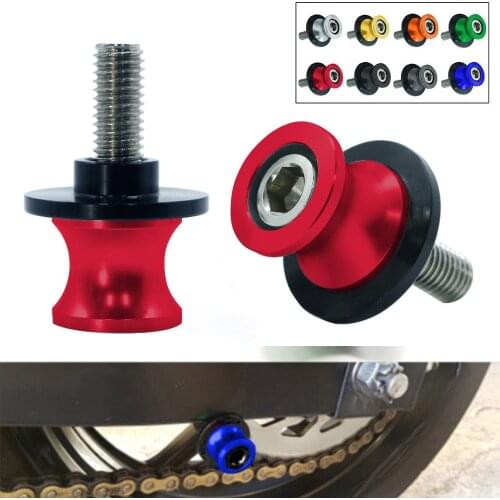 For KAWASAKI Z750 Z 750 2006-2020 M10 Motorcycle Accessoires Swingarm Spools Slider Rear Swing Arm Cover Stand Screws Paddock