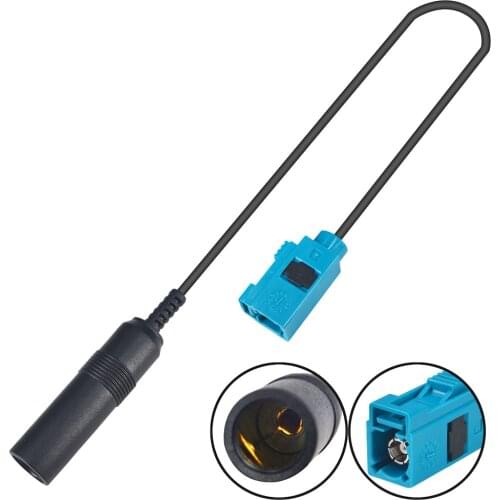 Fakra Car Aerial Antenna Adapter Female to DIN Car Radio for VW BMW Peugeot Skoda
