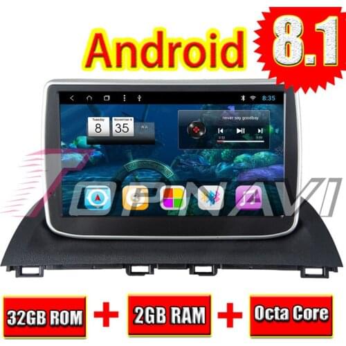 Vehicle PC Multimedia Players for Mazda 3 Axela 2014 2015 2016 9'' Android 8.1 Topnavi Auto GPS Navigation Car PC NO DVD Radio