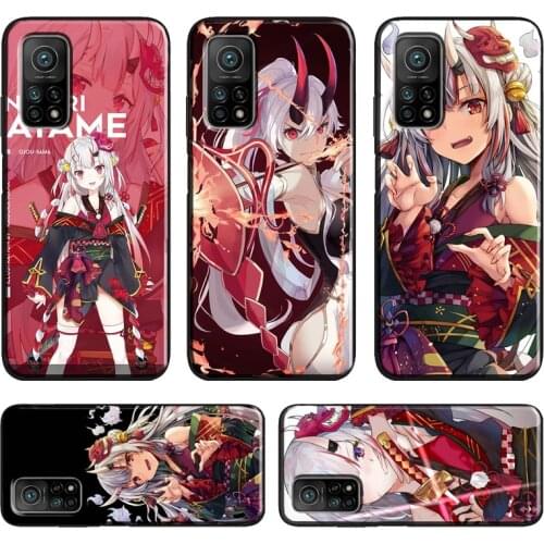 Nakiri Ayame Hololive Anime Case For Xiaomi Mi 11 9T 10T Pro 9 A3 Mi Note 10 Lite Cover For POCO M3 X3 F2 Pro Coque