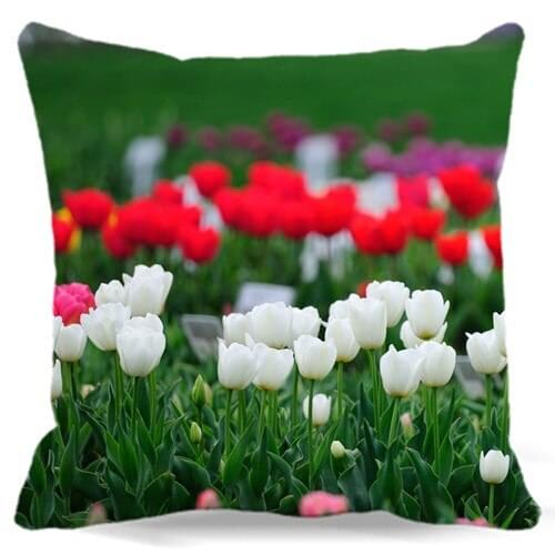 Pillow case Tulips Flowers decorative vintage Cushion Covers
