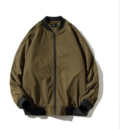 Spring Autumn Mens Bomber Jackets Casual Male Outwear Windbreaker Stand Collar Jacket Mens Baseball Slim Coats Plus size 5XL