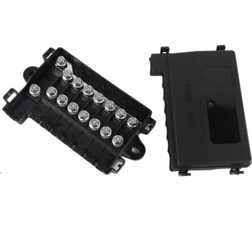 Fuse Box Holder for RV bus ship trailer car boat Durable MIDI Multi-Way Fuse Block 12V 30A ABS Accessories
