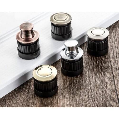 JD Embedded Furniture Handles Knobs Telescopic Spring Shake Knobs Invisible Hidden Classical Light Pull Tatami Cabinet Handle