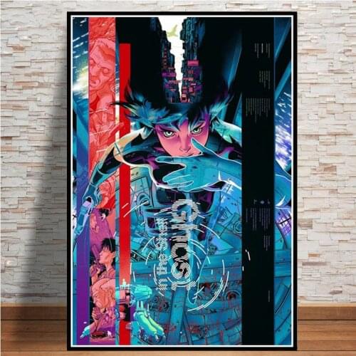 One Piece Posters Ghost In The Shell Anime Canvas Wall Art Pictures Home Decor Accessories Paintings For Living Room Decoration