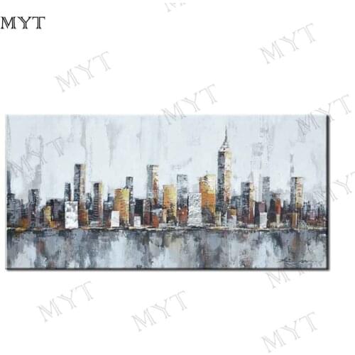 MYT Free Shipping Hand-painted Top Quality Original Abstract Oil Painting on Canvas Abstract Oil Painting for Living Room