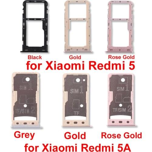 New for Xiaomi Redmi 5\Redmi 5A 2 SIM Card Tray / Micro SD Card Tray repair parts