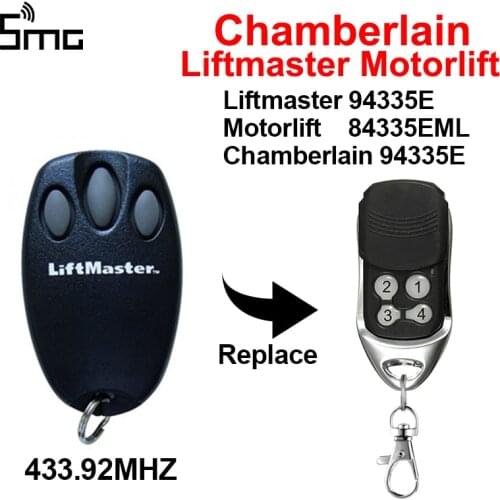 Chamberlain Motorlift Liftmaster 94335E Garage Door Remote Control 1A5639-7 132B2372 D-66793 C940 C943 C945 433.92 Gate Opener