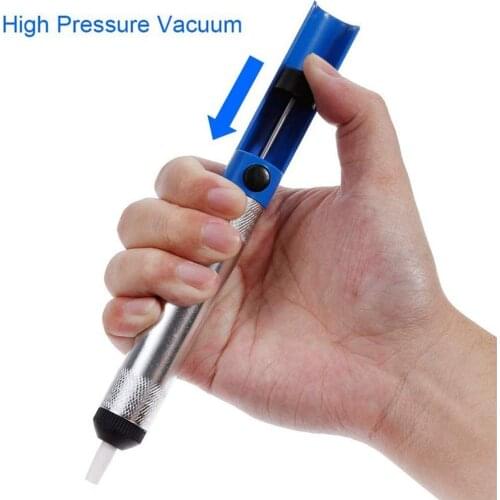 Semi-aluminum And Semi-plastic Suction Tin Pump Solder Removal Tool For Desoldering Manual Solder Sucker One-handed Design