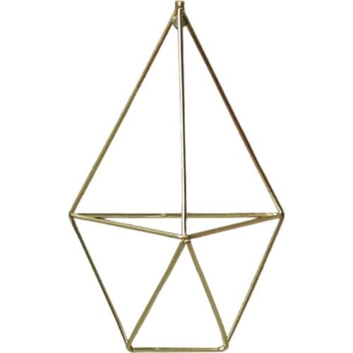 Practical Hanging Tillandsia Air Plants Rack Metal Geometric Iron Art Rustic Flower Planter Pot Plants Rack For Home Garden