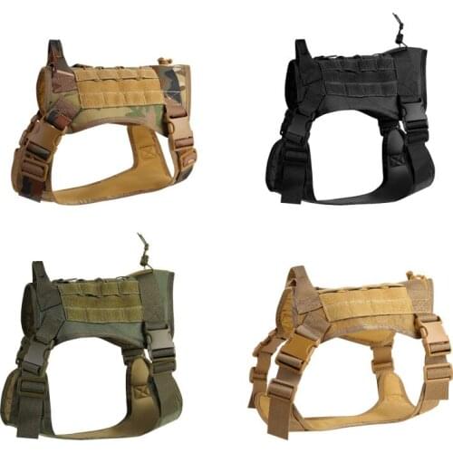 Military Tactical Dog Harness for Large Dogs Harness Service Dog Training Supplies Suitable for German Shepherd Dogs Doberman