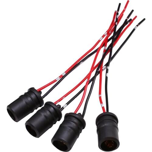 YUNPICAR T10 W5W 194 LED Bulbs Female Pigtail Sockets Connector Adapter for Bulb Replacement 1PCS