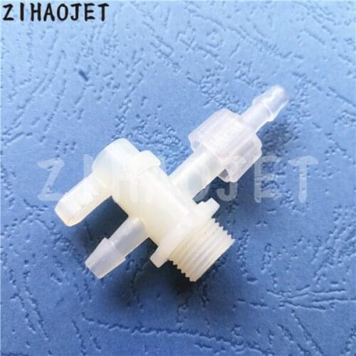 Outdoor large format printer spare parts Plastic 3 ways valve for Mimaki Roland Mutoh Xenons ink valve 6pcs free shipping