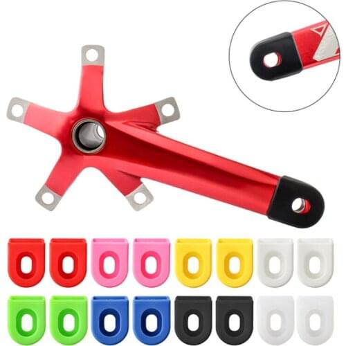 2Pcs Silicone Bicycle Crank Arm Cover Crank Protectors Bike MTB Crank Set Protective Sleeve Cover Parts Crank For Mountain Bike