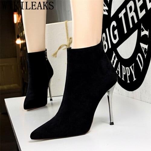 Ankle Boots For Women High Heel Boots Sexy Boots Fashion Autumn Women Bottes Femme Automne Schoenen Vrouw Botas Feminina Ayakkab