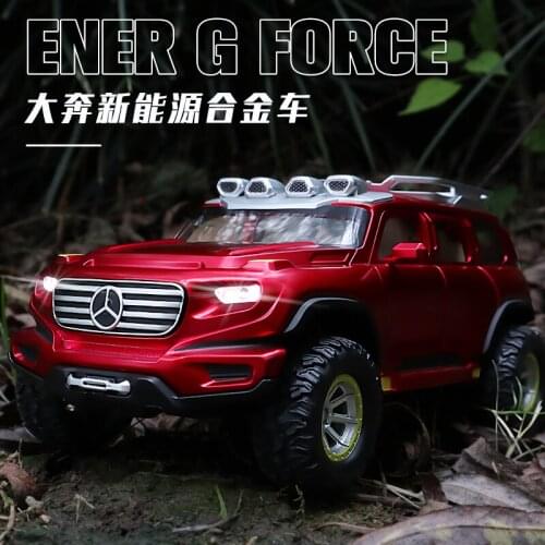 1:28 high simulation new energy G FORCE off-road vehicle car model alloy car model boy pull back toy car decoration for gifts