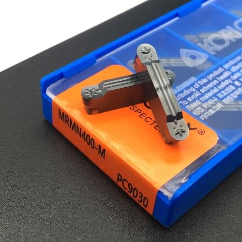 High quality 10pcs MRMN400 PC9030 Machining arc groove carbide knives Circular groove carbide turning insert cutting insert