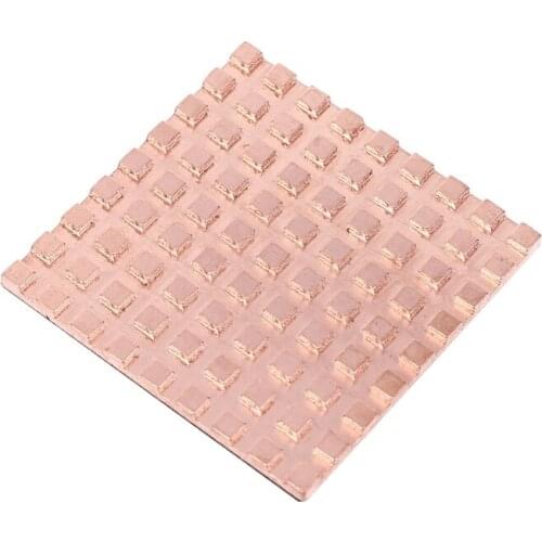 2pcs Pure Copper Heat Sink Adhesive Back Heatsink Cooling for VGA DDR IC Chipset F3MA